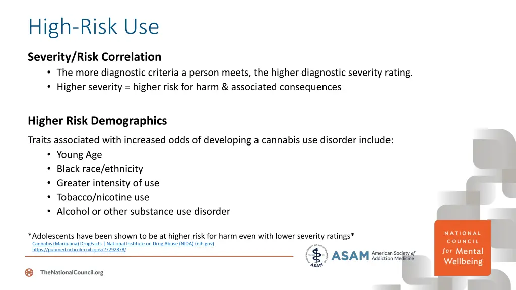high risk use