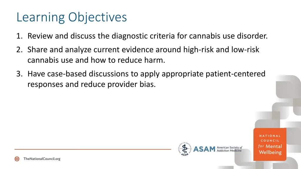 learning objectives