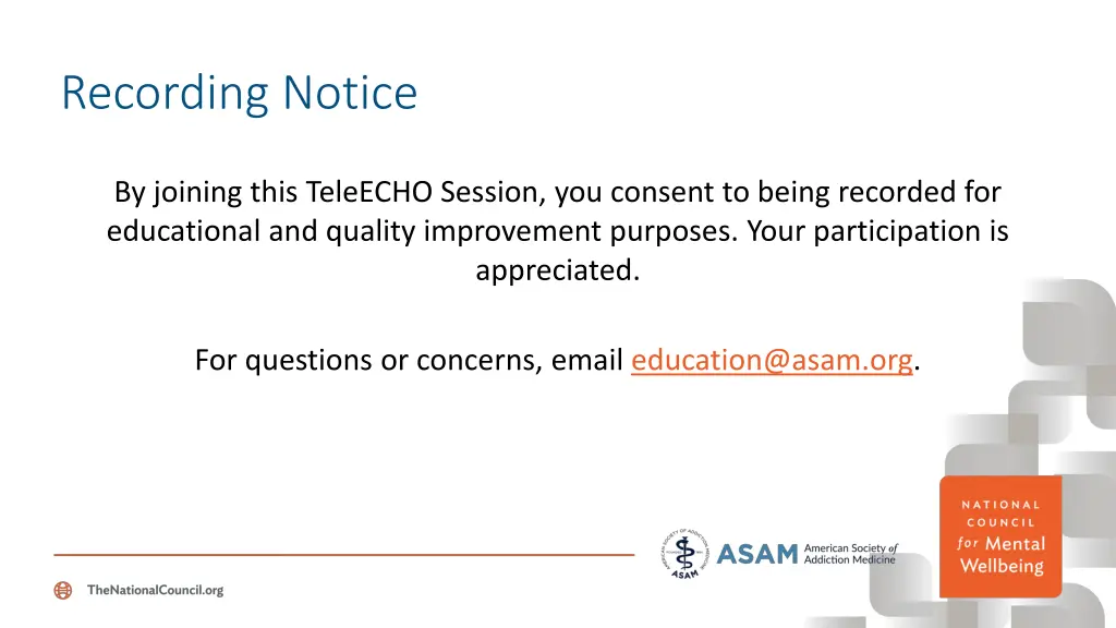 recording notice