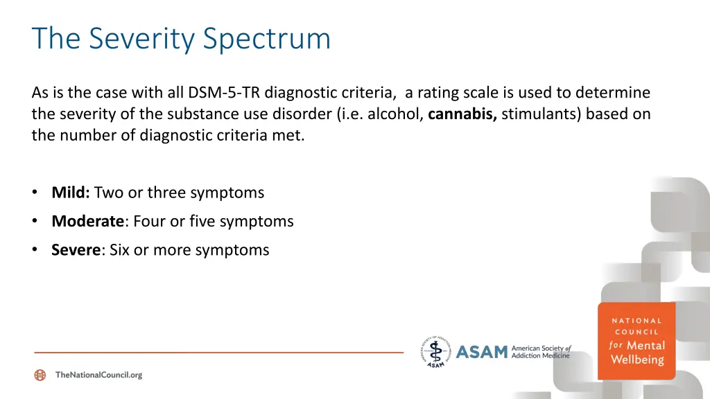 the severity spectrum