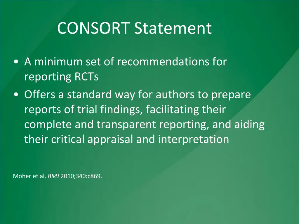 consort statement