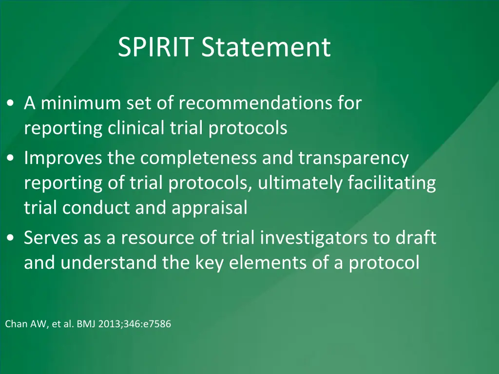 spirit statement
