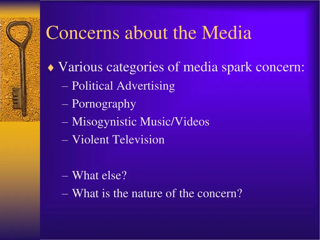 concerns about the media