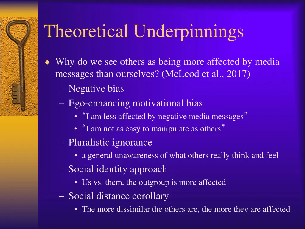 theoretical underpinnings
