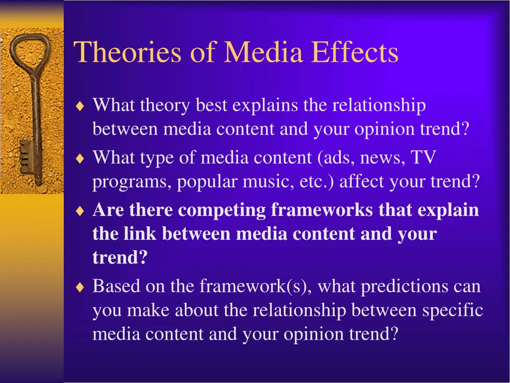 theories of media effects