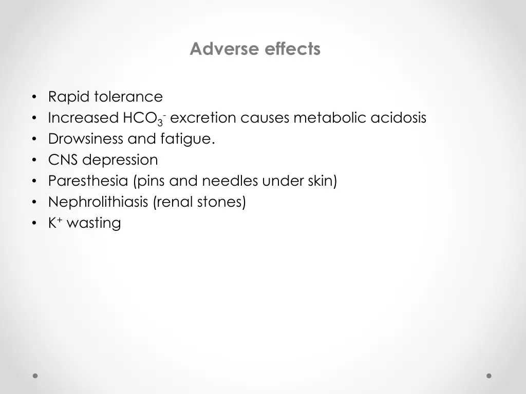 adverse effects