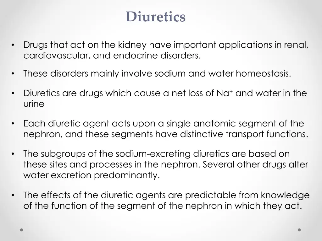 diuretics