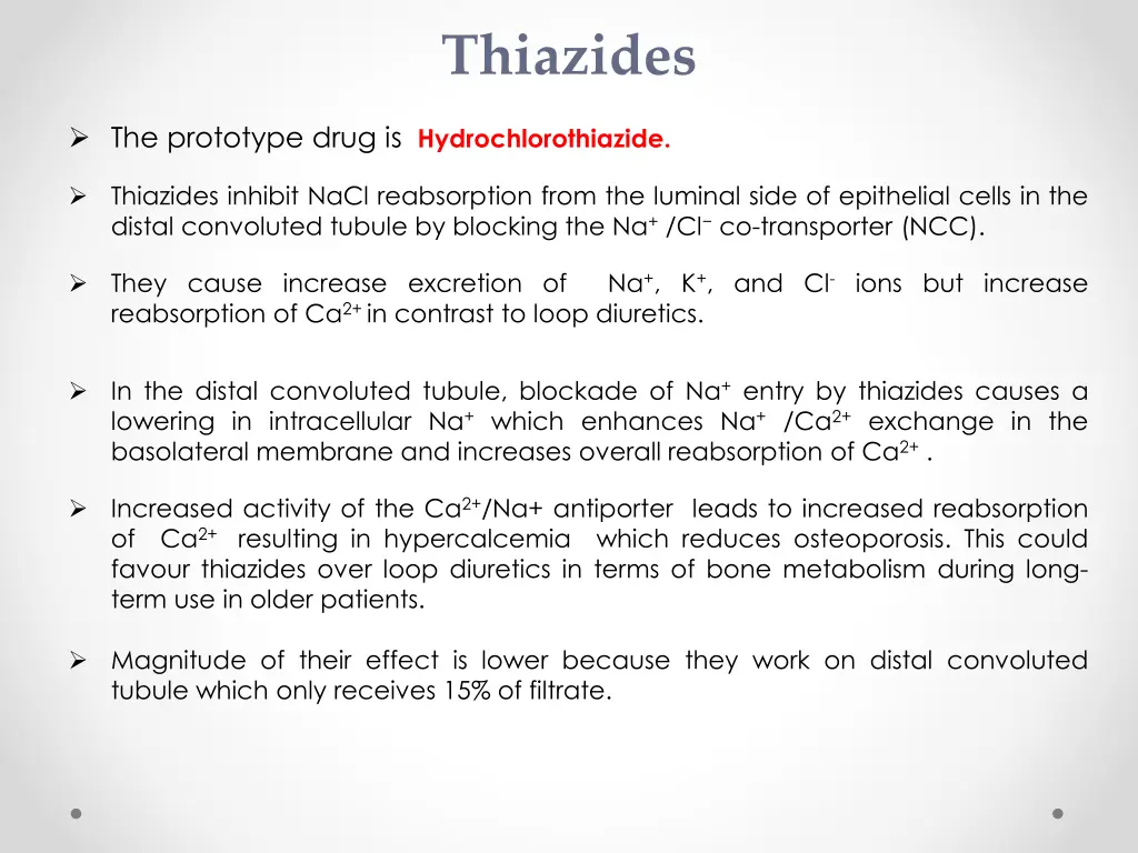 thiazides