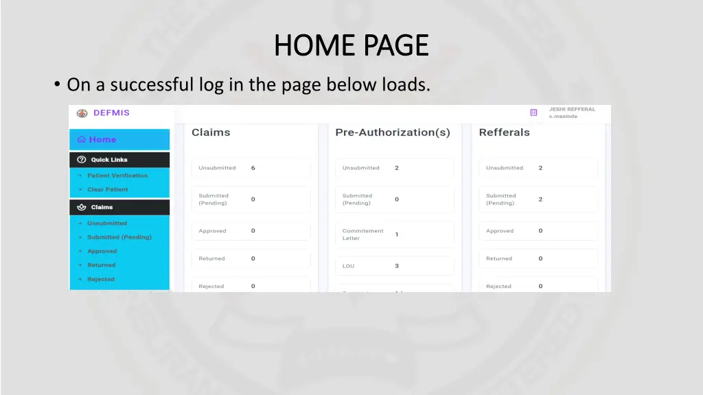 home page home page