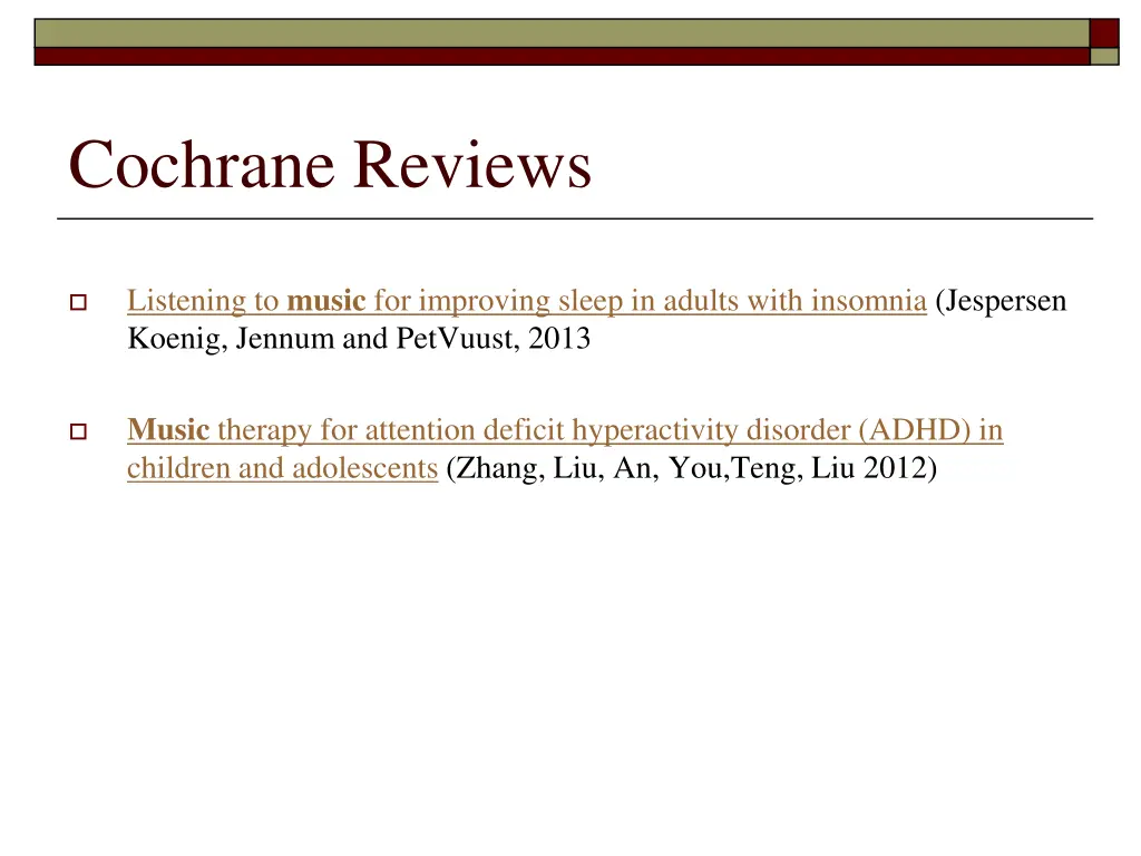 cochrane reviews