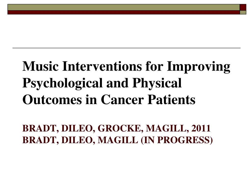 music interventions for improving psychological 1