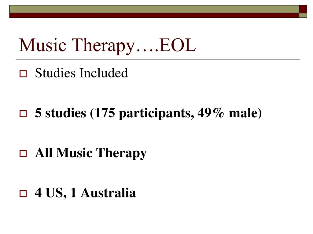 music therapy eol 1