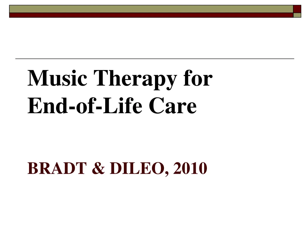 music therapy for end of life care