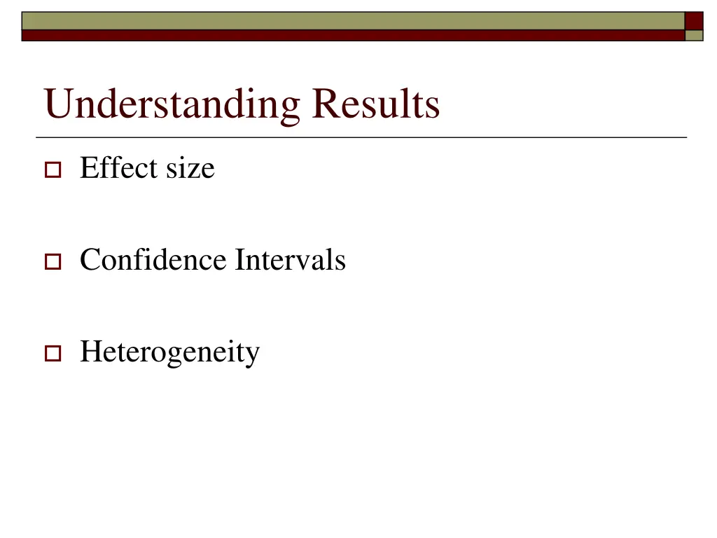 understanding results