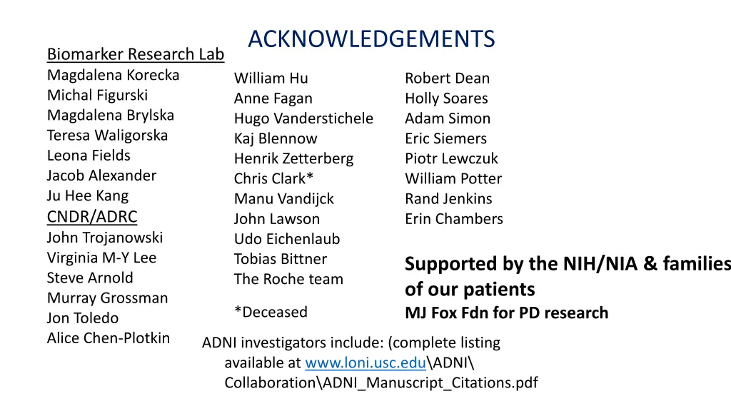 acknowledgements