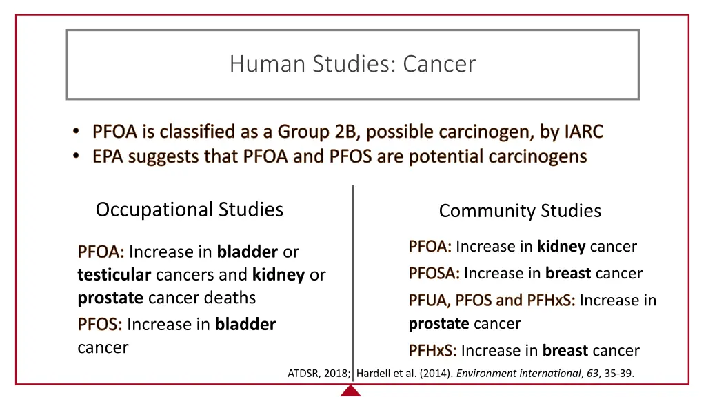 human studies cancer