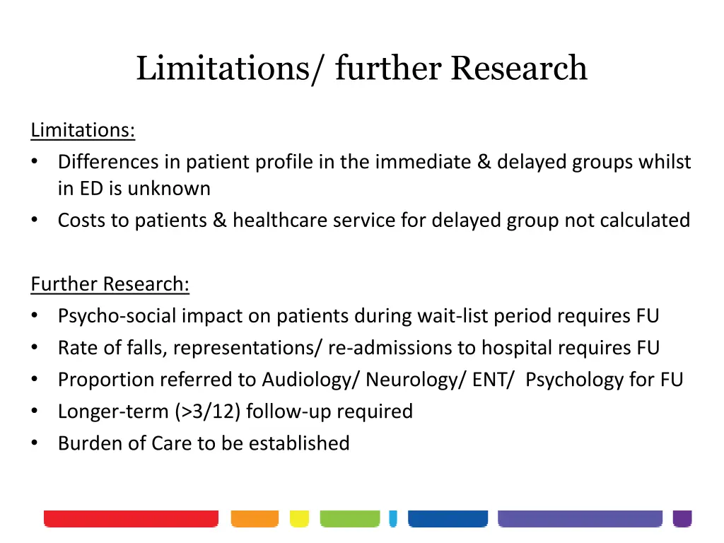 limitations further research
