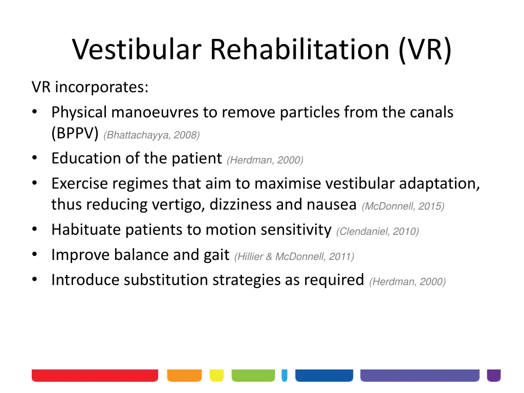 vestibular rehabilitation vr