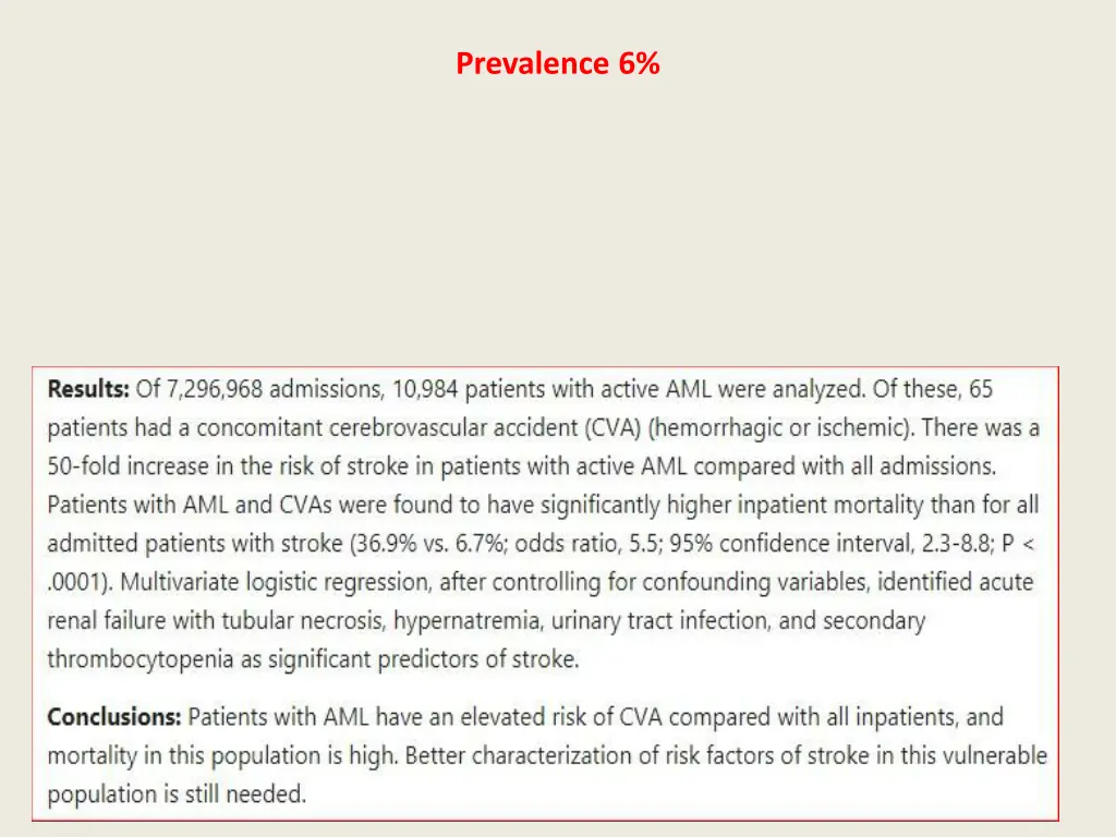 prevalence 6