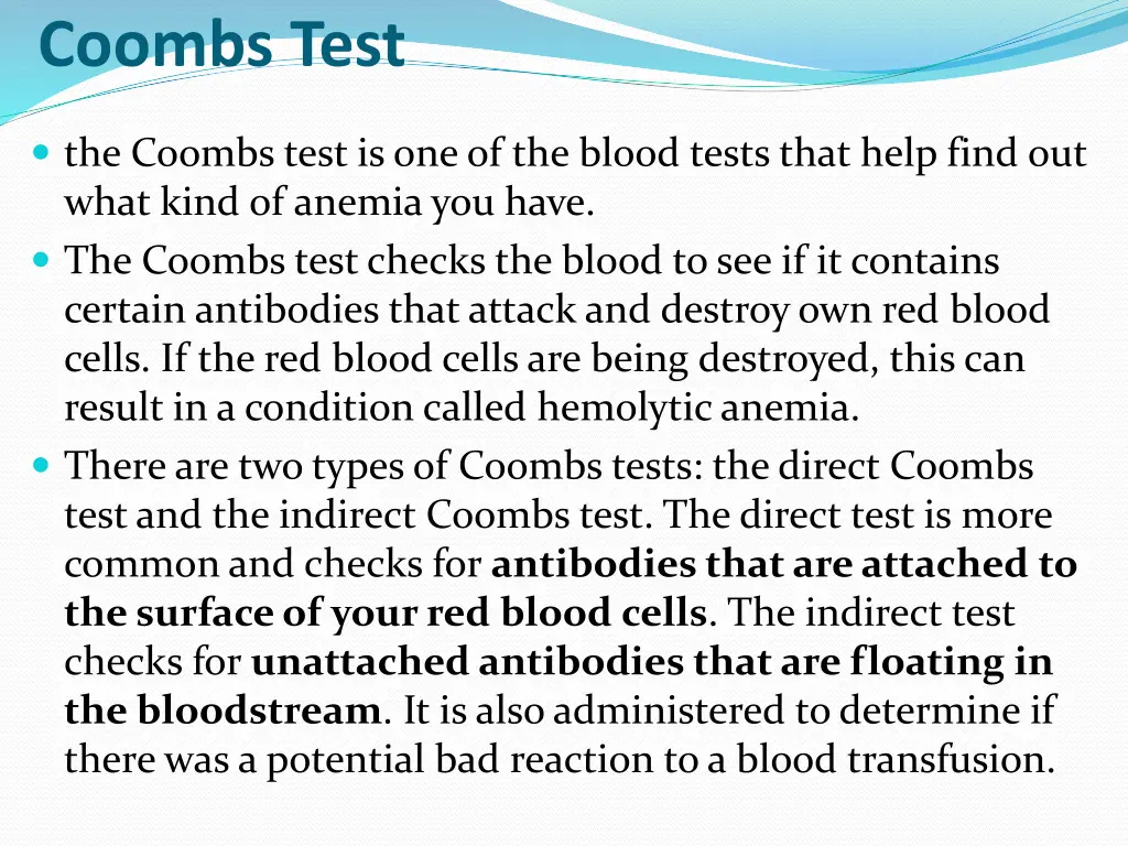 coombs test