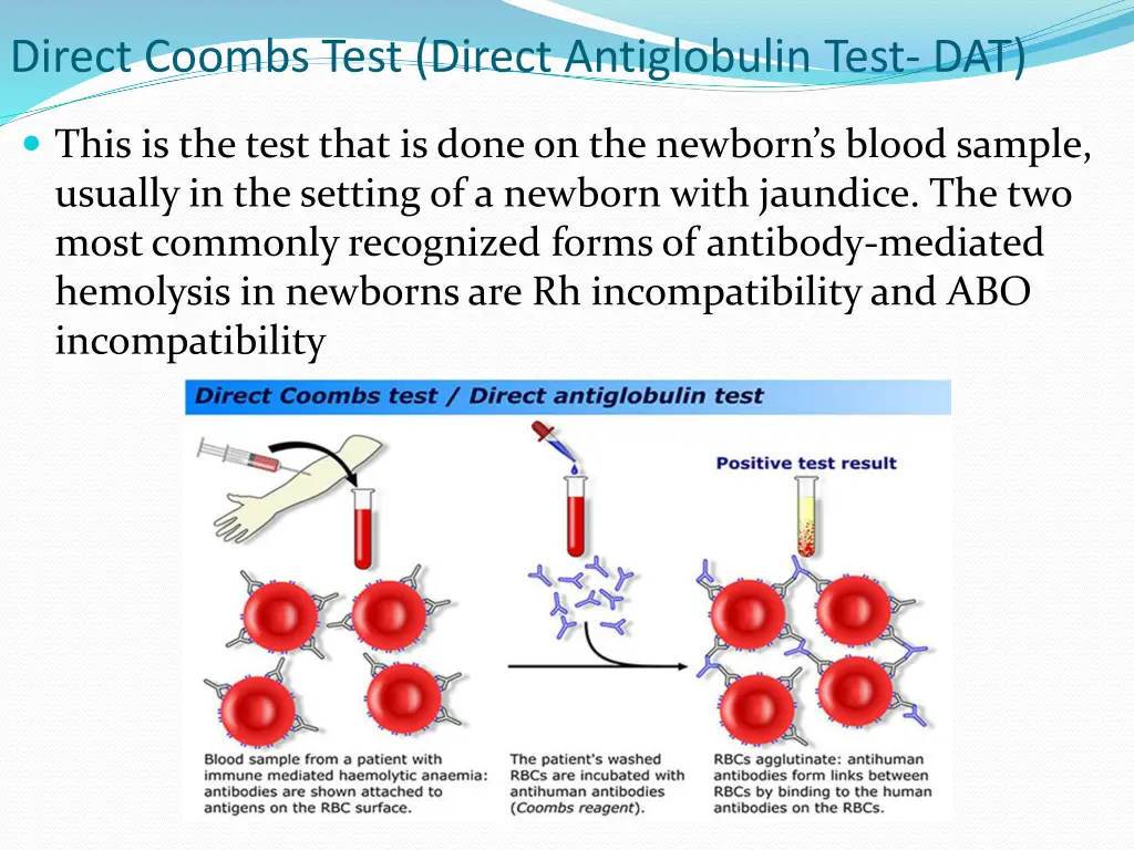 direct coombs test direct antiglobulin test dat