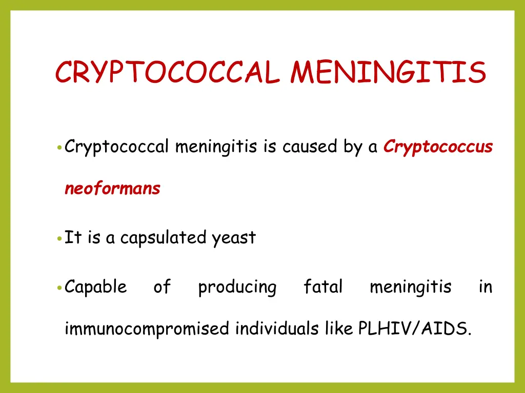 cryptococcal meningitis 2