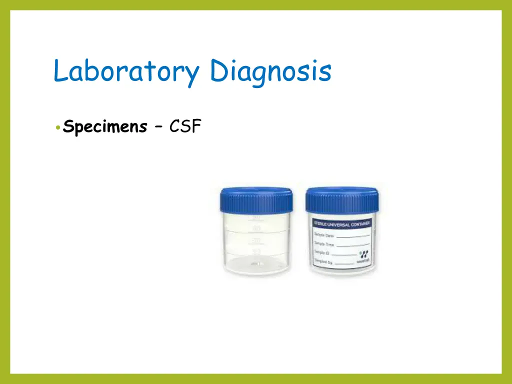 laboratory diagnosis