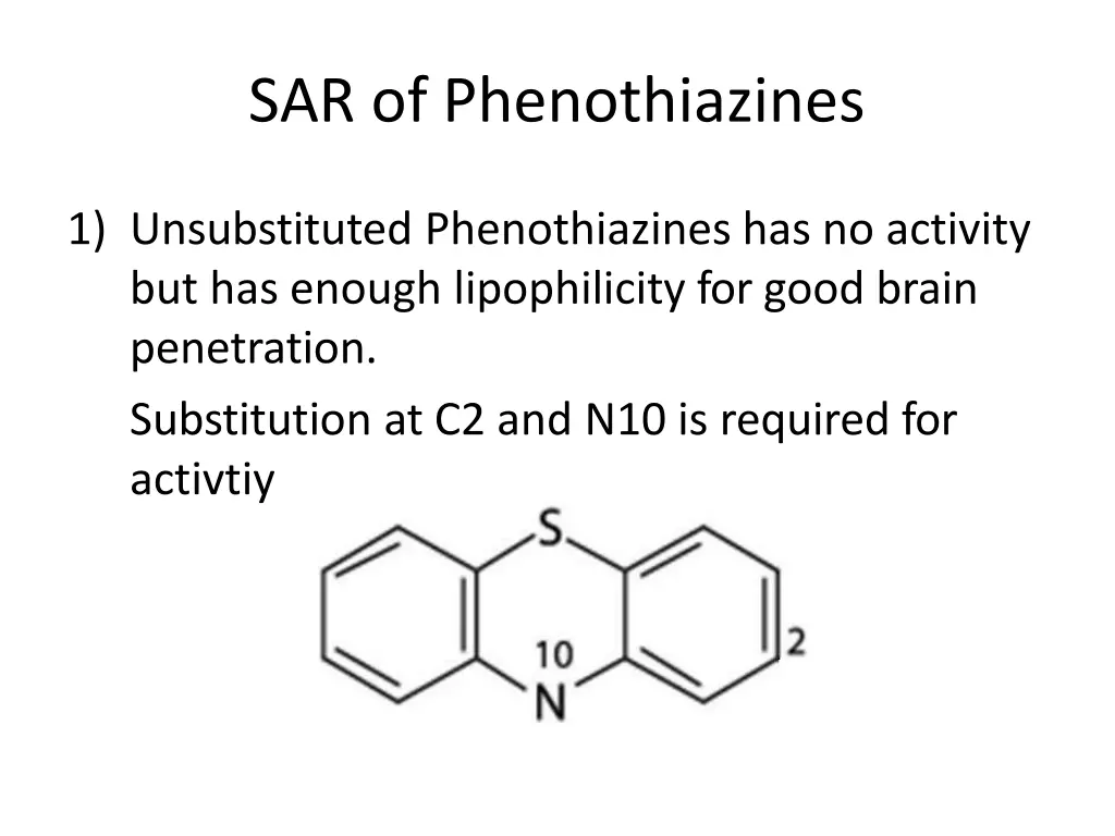 sar of phenothiazines 1