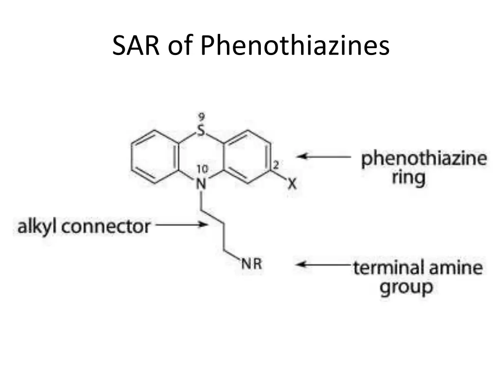 sar of phenothiazines