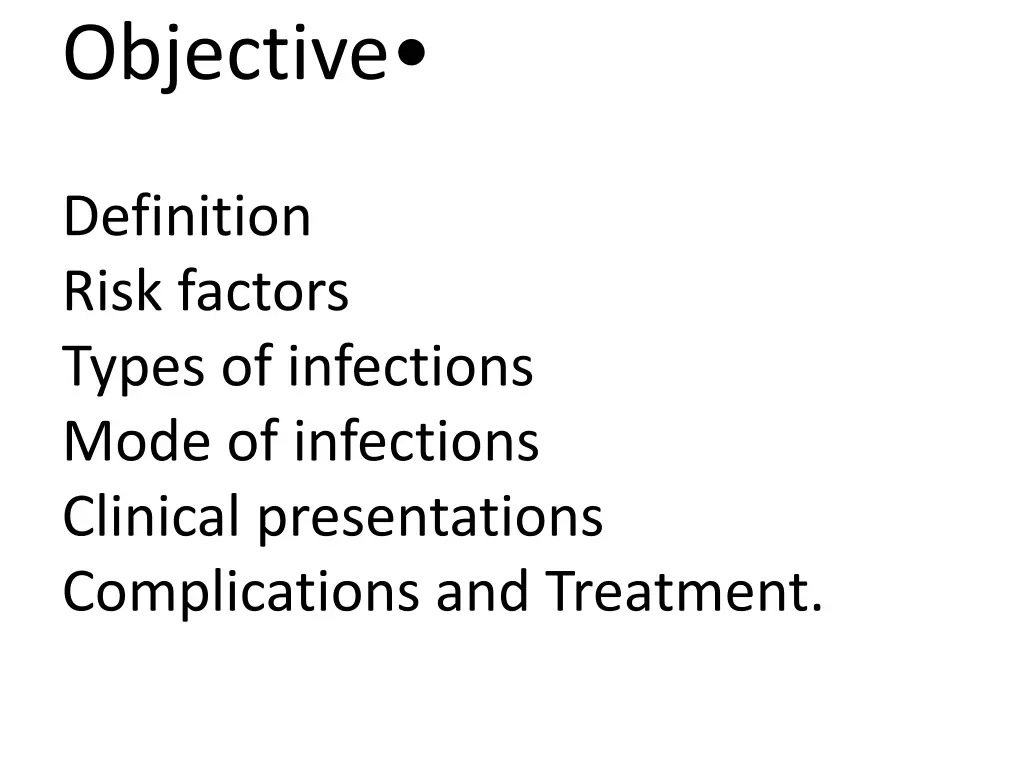 objective