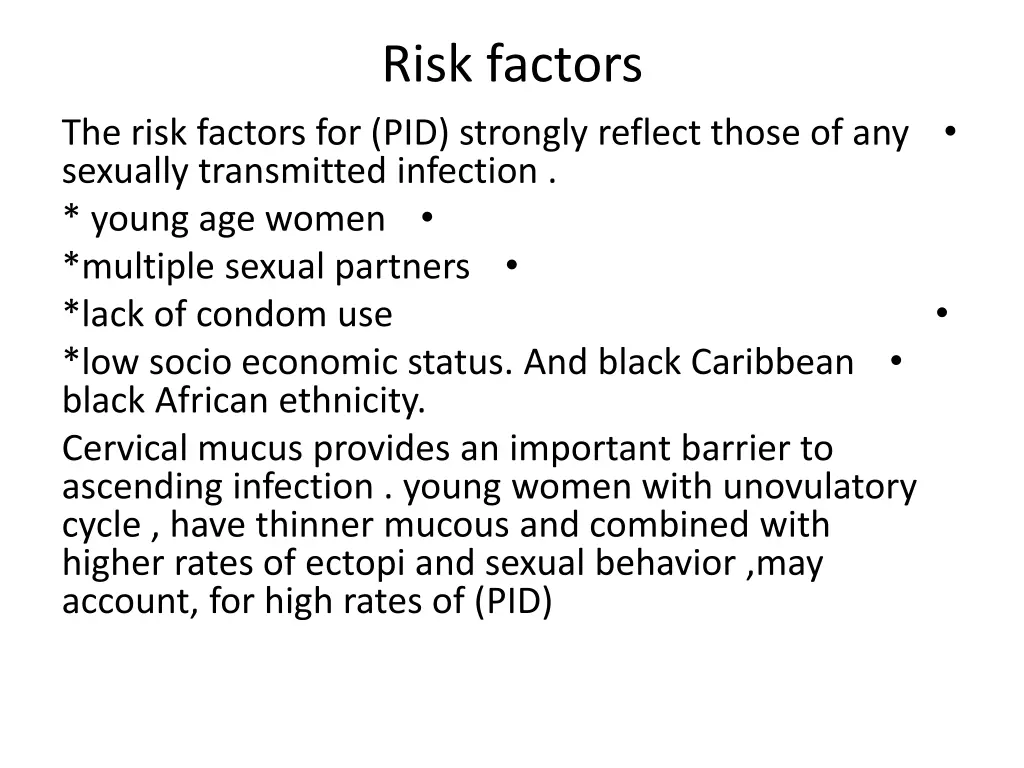 risk factors