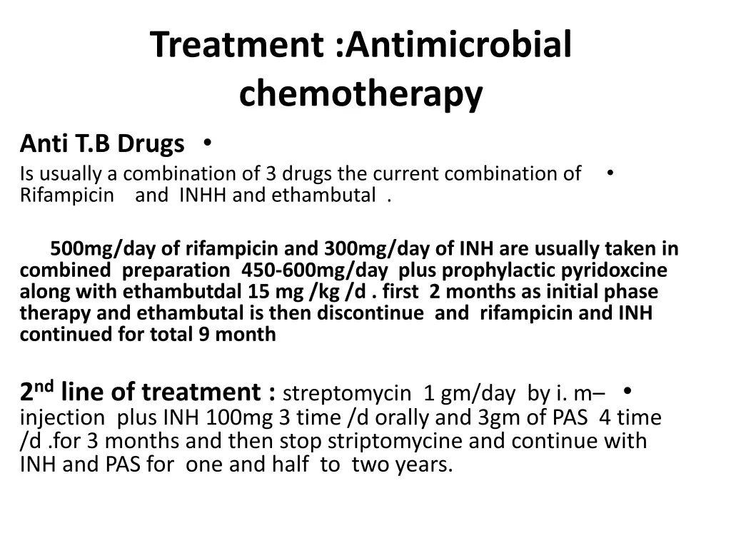 treatment antimicrobial chemotherapy anti