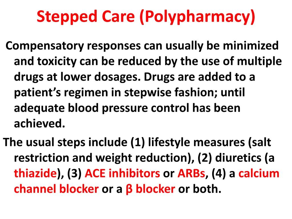 stepped care polypharmacy