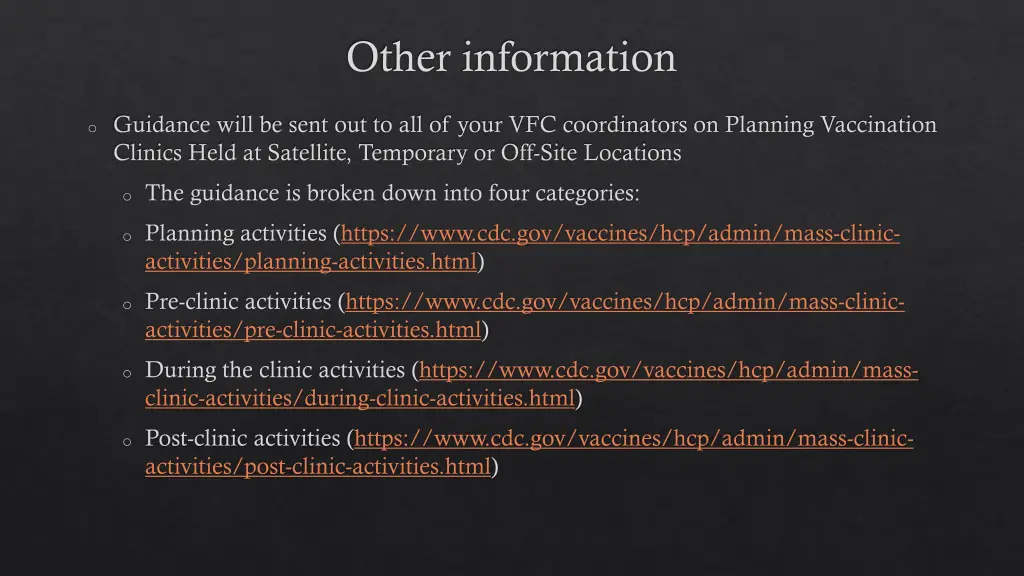 other information