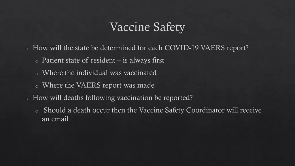 vaccine safety 1