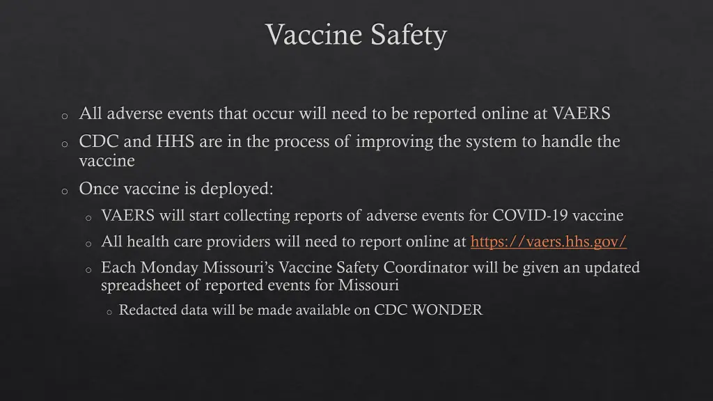 vaccine safety