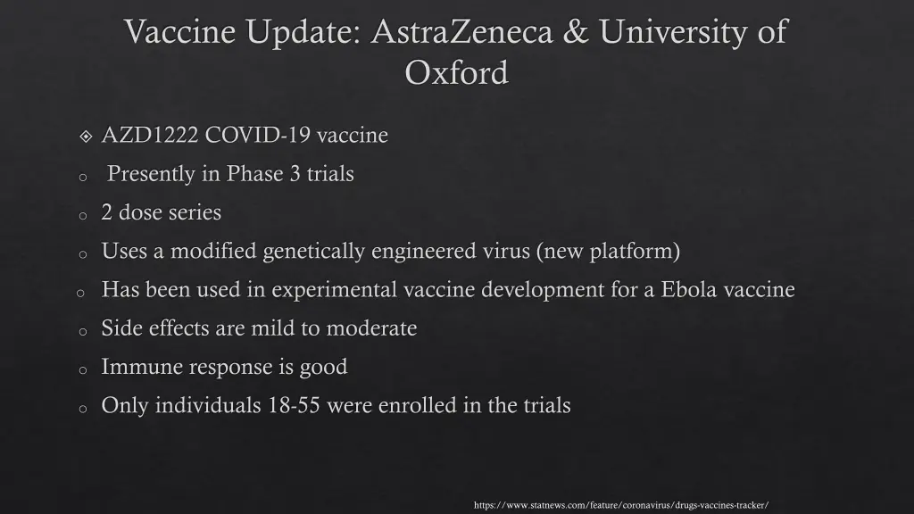 vaccine update astrazeneca university of oxford