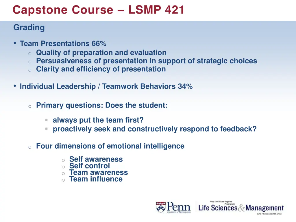 capstone course lsmp 421 1
