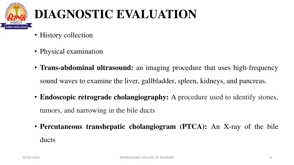 diagnostic evaluation