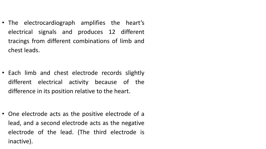 the electrocardiograph amplifies the heart