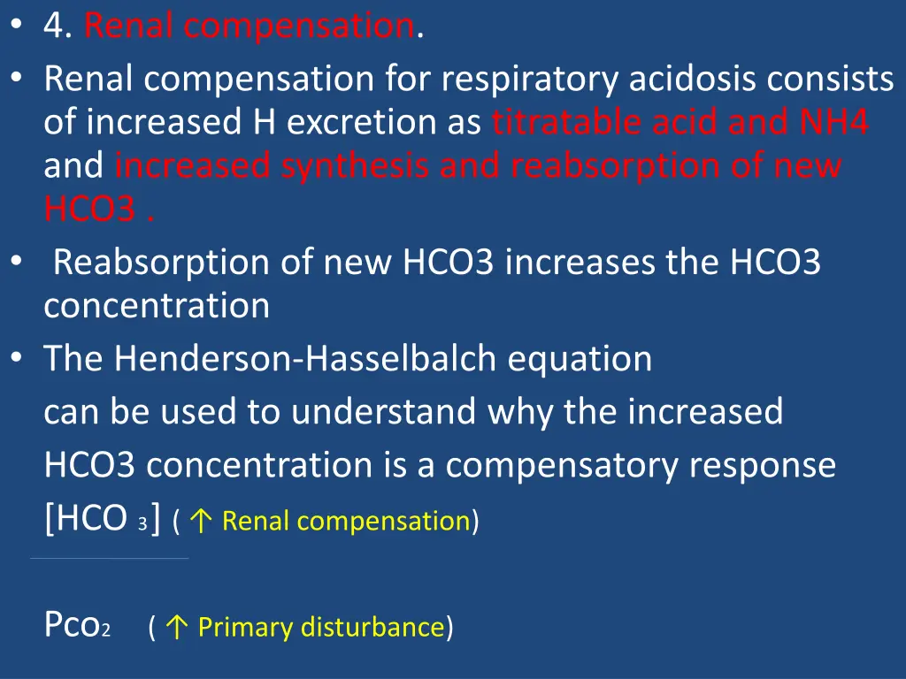 4 renal compensation renal compensation