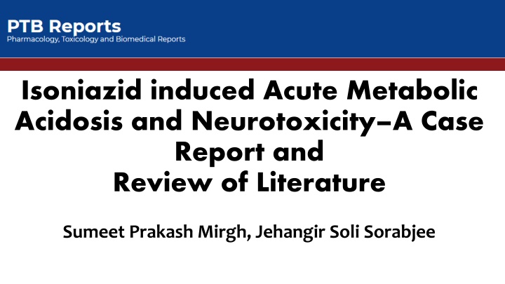 isoniazid induced acute metabolic acidosis
