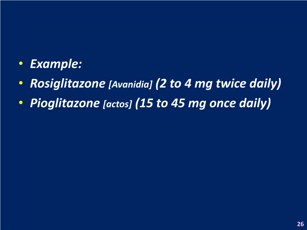 example rosiglitazone avanidia 2 to 4 mg twice