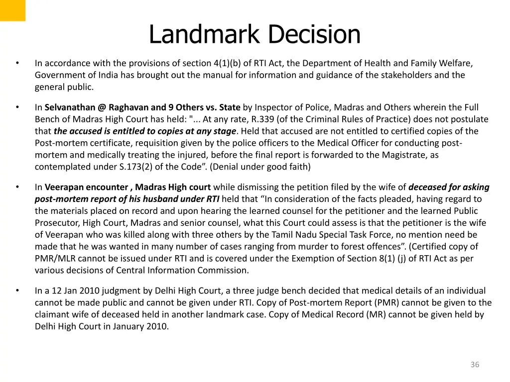 landmark decision