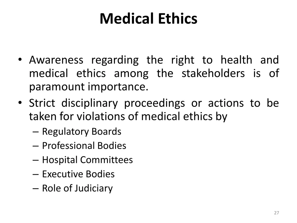 medical ethics
