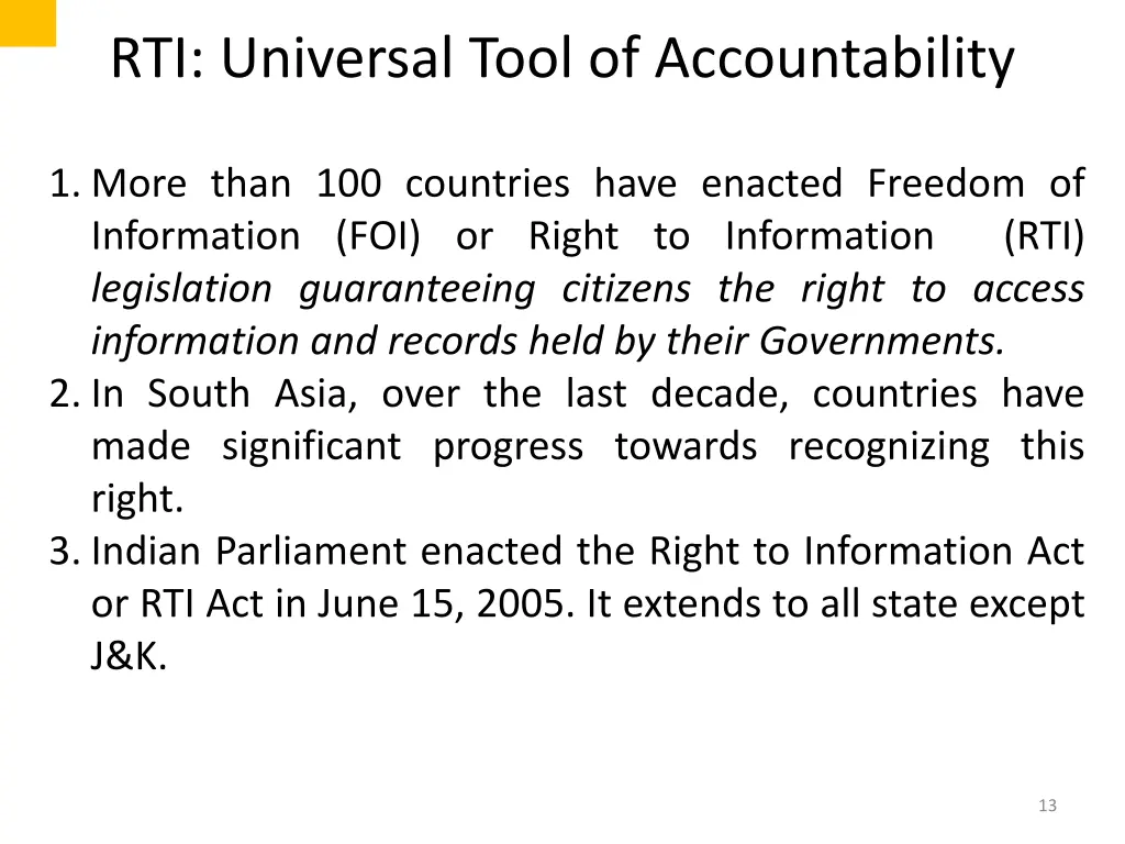 rti universal tool of accountability