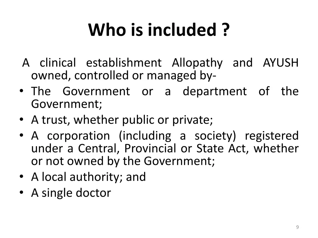 who is included