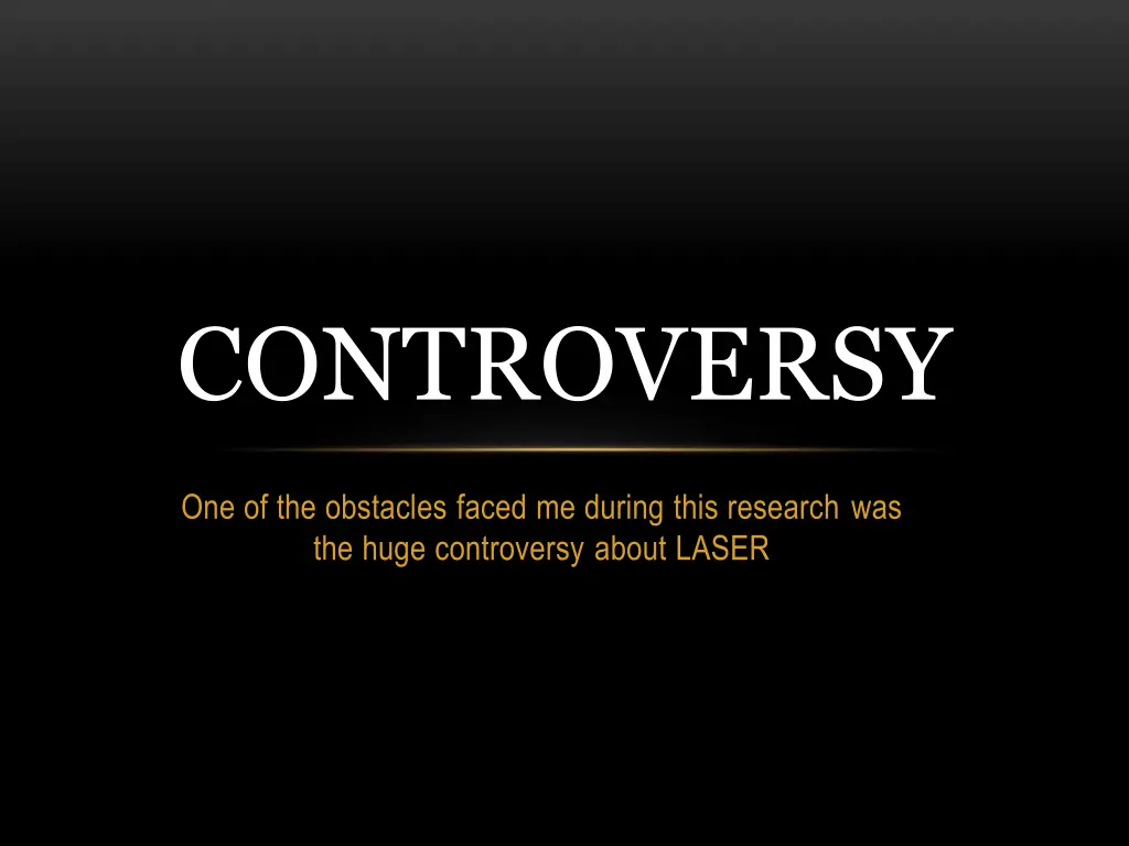 controversy