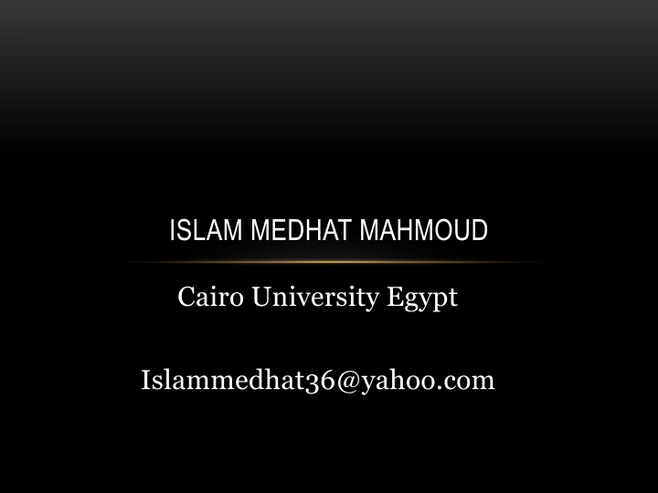 islam medhat mahmoud