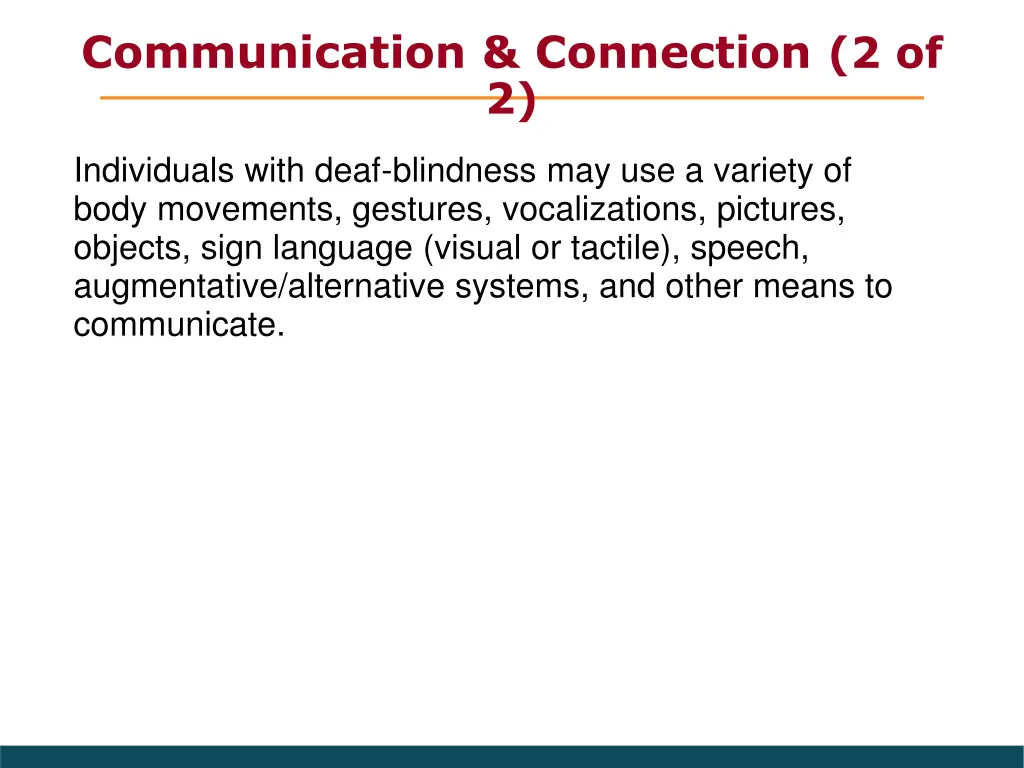 communication connection 2 of 2
